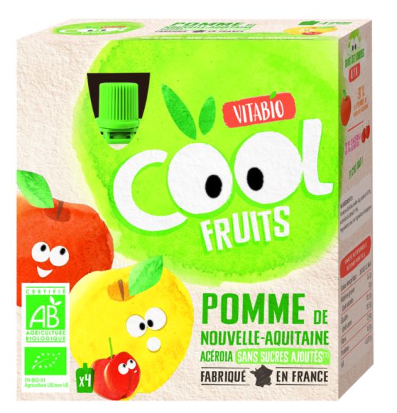 Cool Fruits Apfel BIO 4 x 90 g - BABYBIO