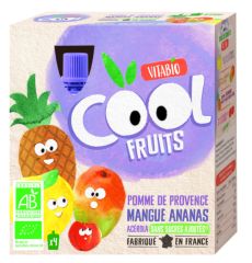 köpa BABYBIO Cool Fruits Äpple Mango Ananas BIO 4 x 90 g Förbi 3,60€