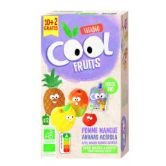 Buy BABYBIO Cool Fruits Apple Mango Pineapple BIO Pack 12 X 90 g By 9,00€