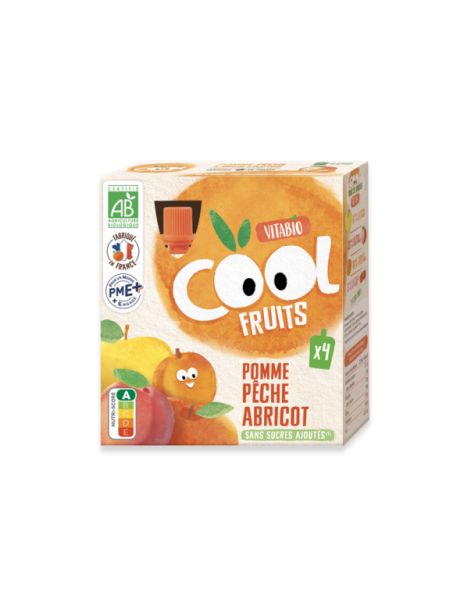 Cool Fruits Apfel Pfirsich Aprikose BIO 4 x 90 g