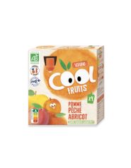 Buy BABYBIO Cool Fruits Apple Peach Apricot BIO 4 x 90 g By 3,65€