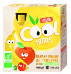 köpa BABYBIO Cool Frukt Banan Äpple BIO 4 x 90 g Förbi 3,60€