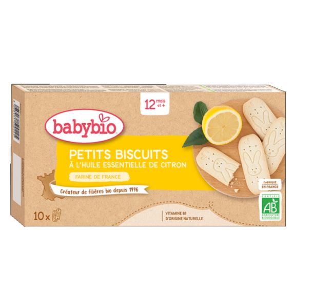 Babybio galletas Crecimiento Limon 160g - BABYBIO