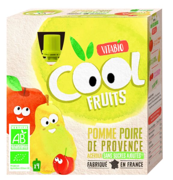 Cool Fruits Apfel Birne BIO Pack 4 x 90 g