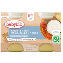 Buy BABYBIO Apricot Banana Goat Yogurt 2X130 g By 3,25€