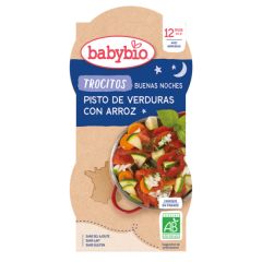 Acheter BABYBIO Bonne nuit Bouchées de Ratatouille au Riz 2 Unités +12 mois Par 3,70€