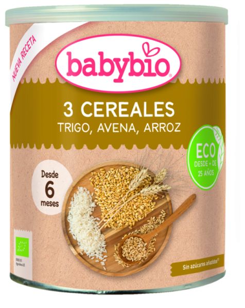 Wheat, Oats and Rice Cereals 220 g - BABYBIO