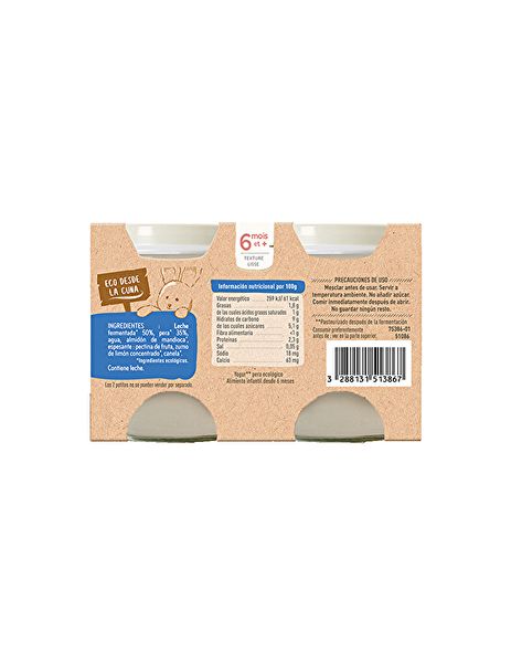 Cinnamon Pear Yogurt 2 of 130 g - BABYBIO Img 2