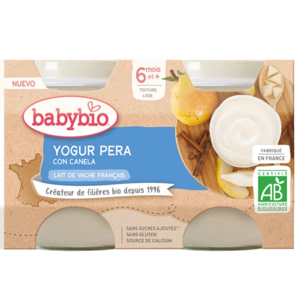 Cinnamon Pear Yogurt 2 of 130 g - BABYBIO