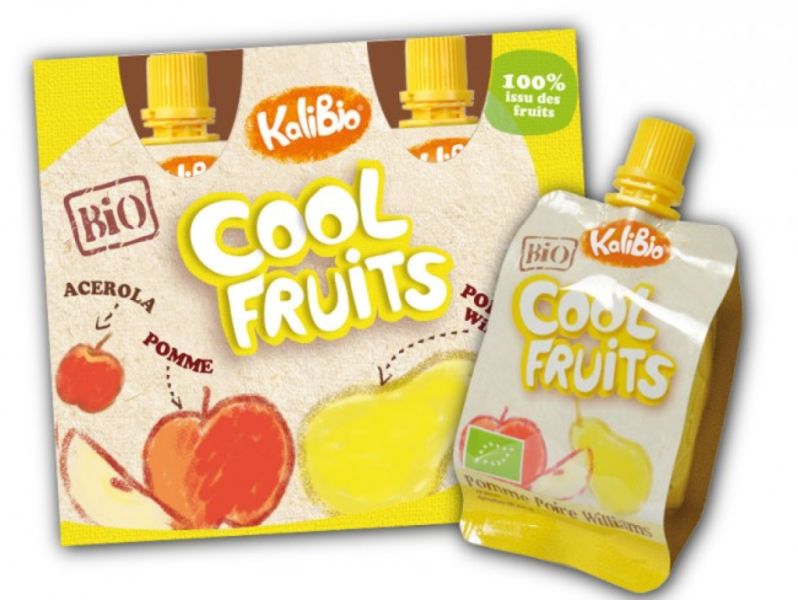 Cool Fruits Apfel-Birne 4 x 90 g - KALIBIO