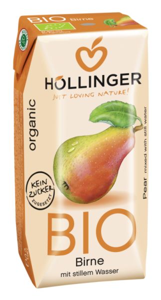 Minibrick Bio-Birnensaft 3 x 200 ml - HOLLINGER