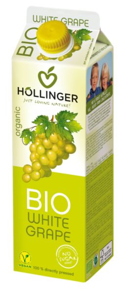 Biologisch Zoet Wit Druivensap 1 l - HOLLINGER