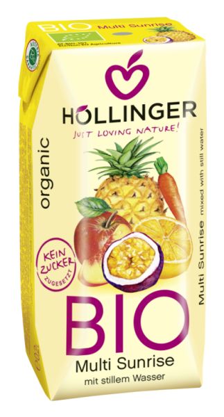 Minibrick Sunrise Juice Bio 3 x 200 ml - HOLLINGER