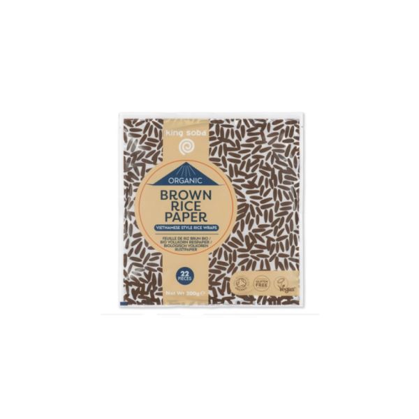 ORGANIC BROWN RICE PAPER 200 g - KING SOBA