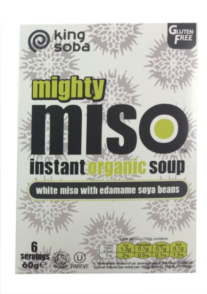 Miso Soup and Edamame Seeds Gluten Free Bio