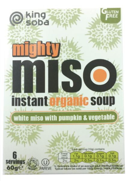 Miso Soup with Pumpkin and Vegetables Gluten Free Bio