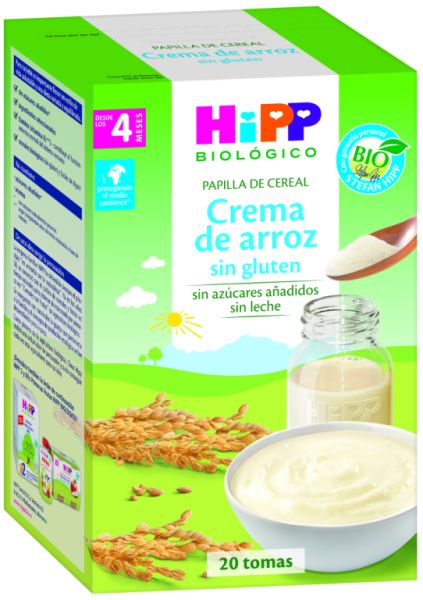 Crema d'Arròs sense Gluten Bio 400 g - HIPP