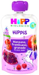 Buy HIPP Unicorn Pouches Apple, Raspberry, Pomegranate Organic 100 g By 1,79€