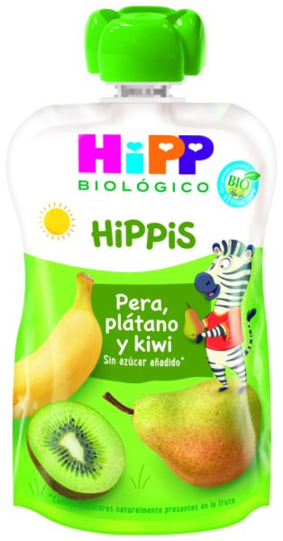 Biologische Peer-, Banaan- en Kiwizakjes 100 g