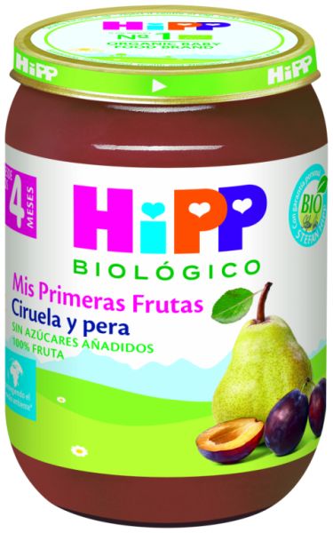 Frasco de Ameixa e Pêra Bio 190 g - HIPP