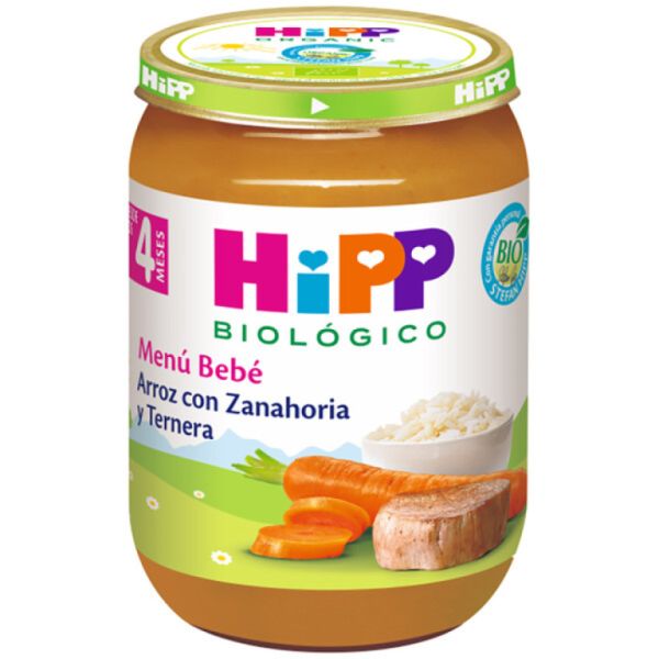 Organic Carrot and Veal Rice Jar 190 g - HIPP