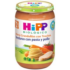 Buy HIPP Potito Vegetables pasta and chicken Bio 220 g By 2,30€