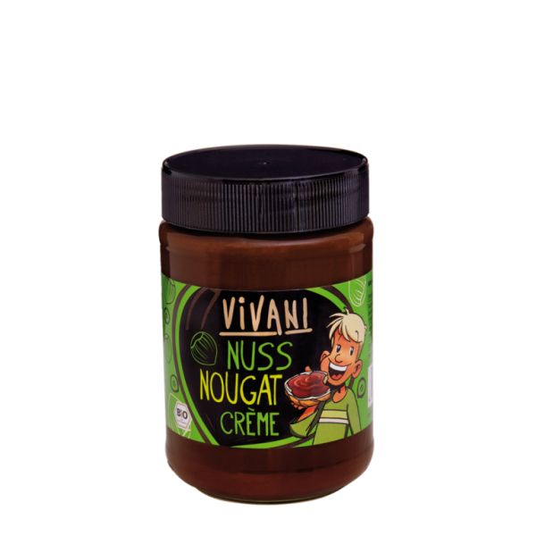 CRÈME AU CHOCOLAT ET NOISETTES BIO 400g - VIVANI