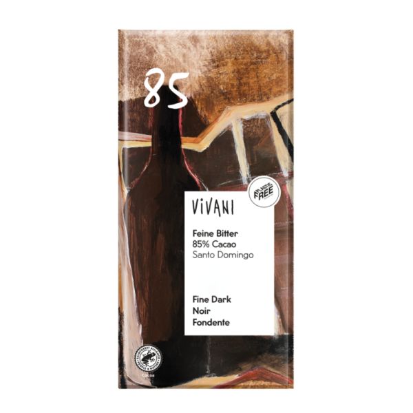 CHOCOLAT NOIR BIO 85% SANTO DOMINGO 100g - VIVANI