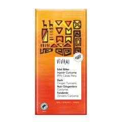 Acheter VIVANI CHOCOLAT NOIR 89% PÉROU JENGI ET CURCURY BIO 80g Par 2,99€