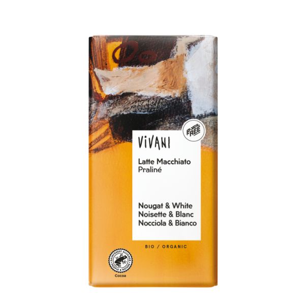 CHOKLAD LATTE MACCHIATO PRALINE BIO 100g - VIVANI