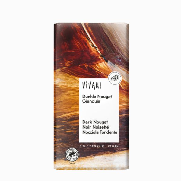 CHOCOLAT NOIR BIO AU PRALIN NOISETTE 100g - VIVANI