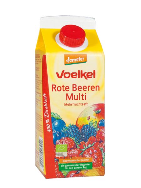 BIOLOGISCH RODE VRUCHTENSAP 750ml - VOELKEL