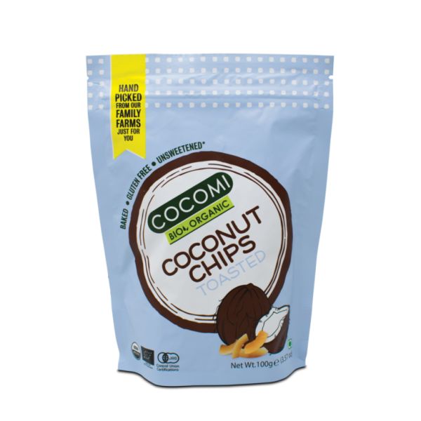 BIO Geröstete Kokosraspeln 100 g - COCOMI