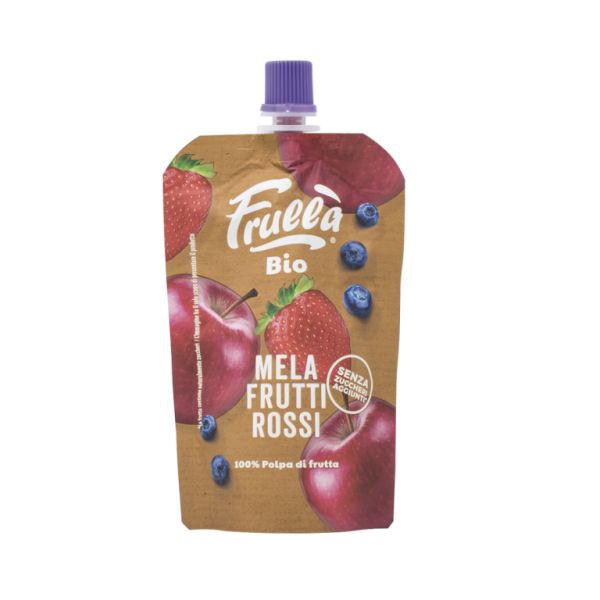 Purê de Maçã, Mirtilo e Morango Bio 100g