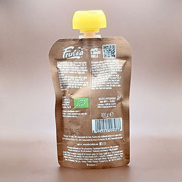 Purea di mele e banane biologiche 100g - FRULLA Img 3