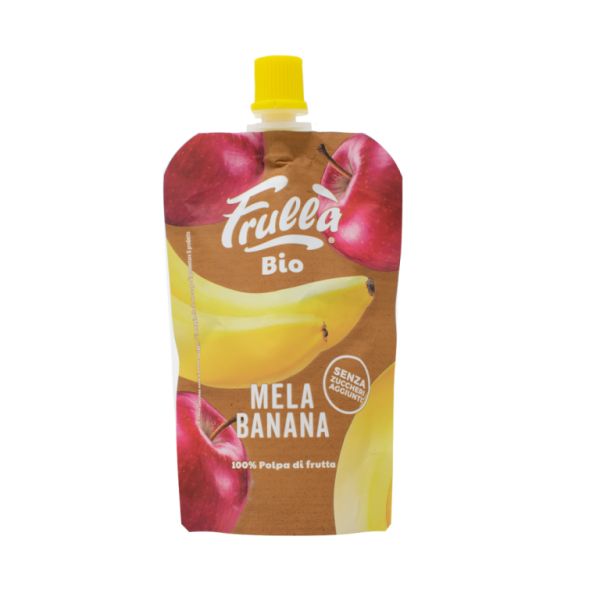 Purea di mele e banane biologiche 100g - FRULLA