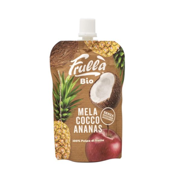 Purea di Mela, Cocco e Ananas 100 g - FRULLA