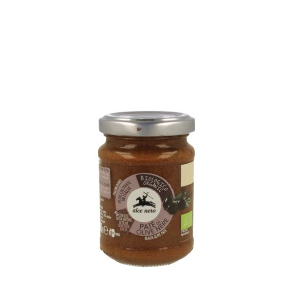 Patè di olive nere bio 130 gr - ALCE NERO