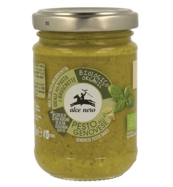 Genovese pesto met biologische basilicum 130 gr