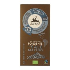 Kopen ALCE NERO Tablet pure chocolade met biologisch zeezout 50 gr Door 2,99€