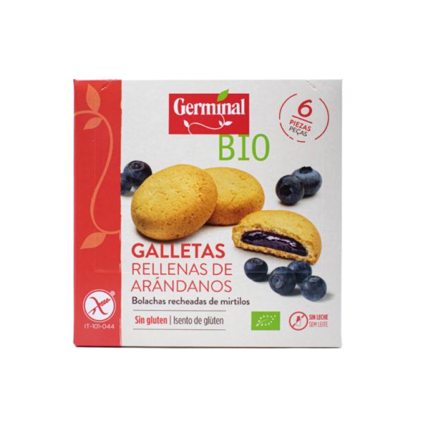 Biscoitos Sem Glúten Recheados com Creme de Mirtilo Bio 200g