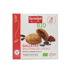 Buy GERMINAL Gluten-free cookies filled with organic cocoa cream 200g By 3,45€