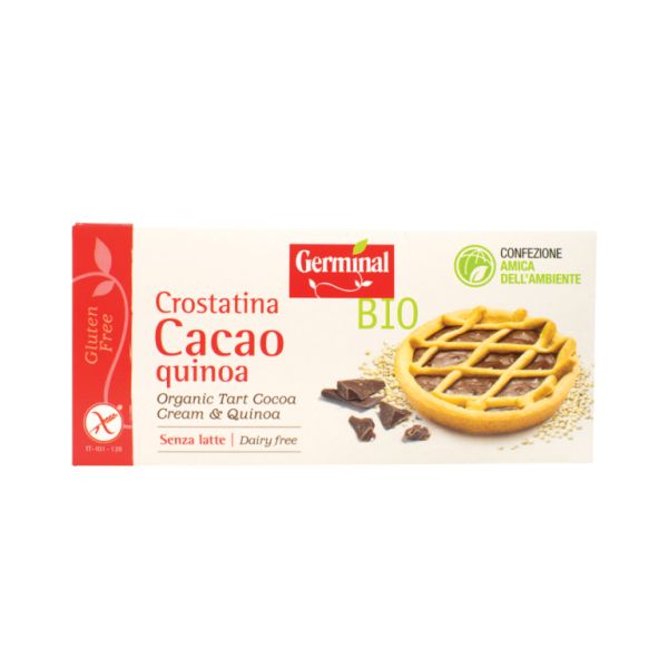 Glutenvrij biologisch cacao- en quinoataartje 200g