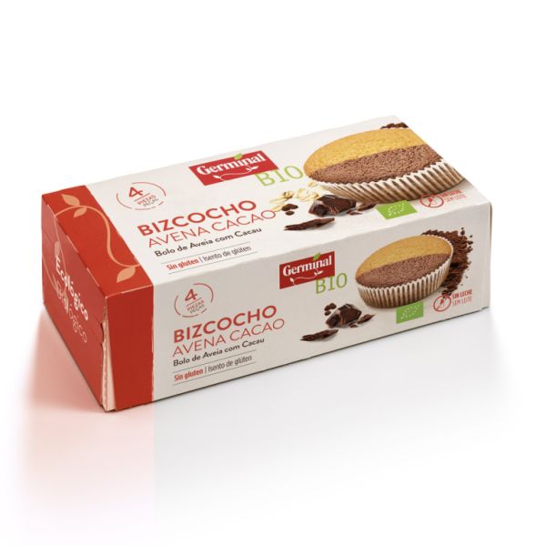 Gâteau à l'avoine et au cacao biologique sans gluten 180g