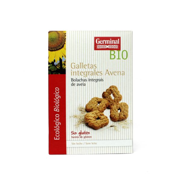 Biscoitos integrais de aveia sem glúten Bio 250 g