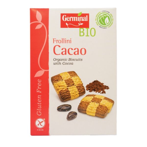 Organic Gluten-Free Cocoa Cookies 250 g - GERMINAL