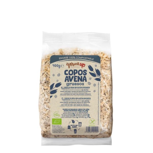 Copos Avena Gluten Free Bio 400g - MUESLI UP