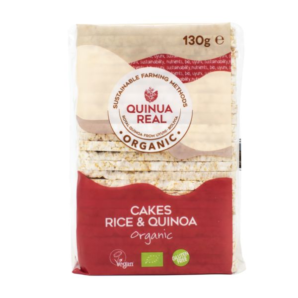 BIO QUINOA UND REISKUCHEN 130g - QUINUA REAL