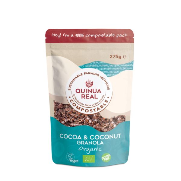 GRANOLA COM CACAU E COCO BIO FORMATO 275g