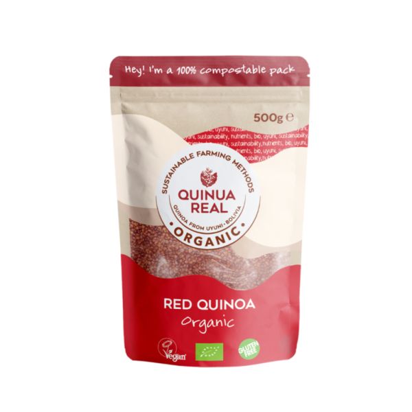 ECHTE RODE KORREL QUINOA BIO FORMAAT 500g